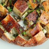 Cheesey Mushroom Pull Apart Bread