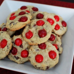 Cherry M&M Cookies