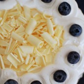 White Chocolate and Blueberry Layer Cake