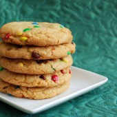 Giant M&M Cookies