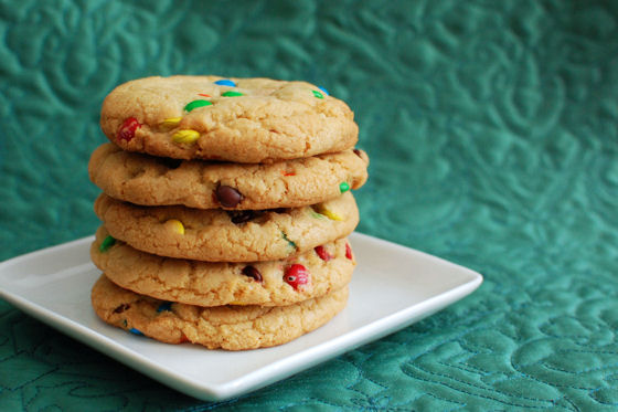 Giant M&M Cookies