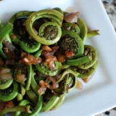 Balsamic Fiddleheads