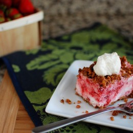 Frosted Strawberry Squares