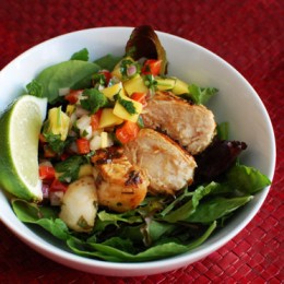 Grilled Chicken Salad with Mango Salsa