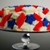 Patriotic Quake Cake