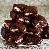 Peppermint Fudge Brownies