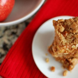 Apple, Oat, Dulce De Leche Bars