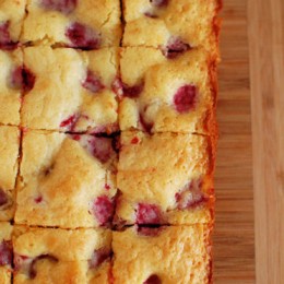 White Chocolate Raspberry Blondies