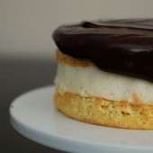 Boston Cream Pie Cheesecake Cake