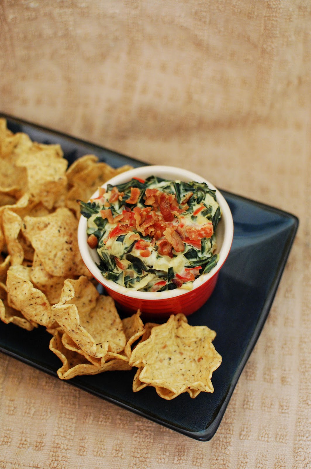 Creamy Red Pepper and Collard Greens Dip