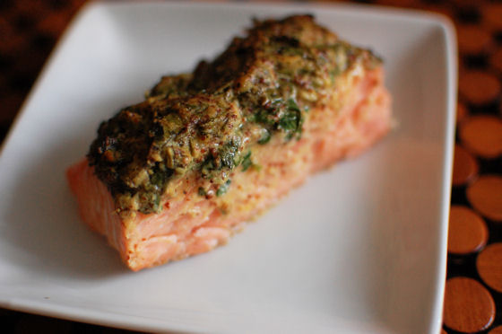 Herbed Mustard Salmon