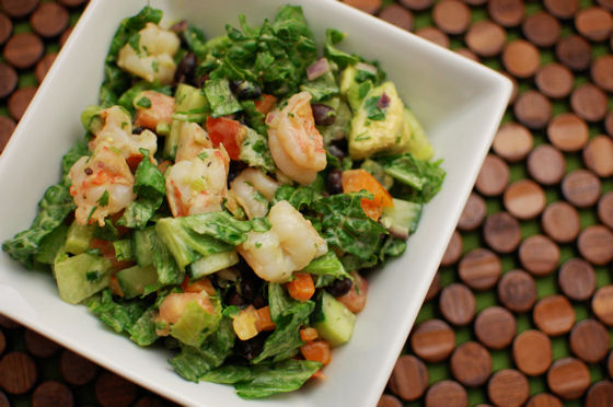 Mexican Cobb Shrimp Salad