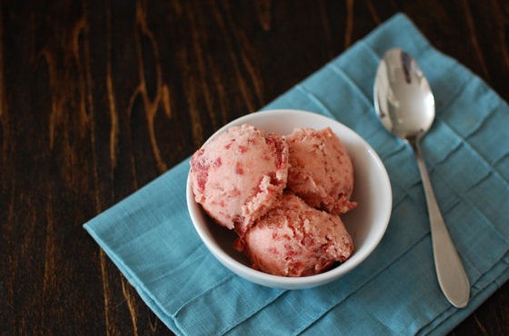 Strawberry and Beer Sorbet