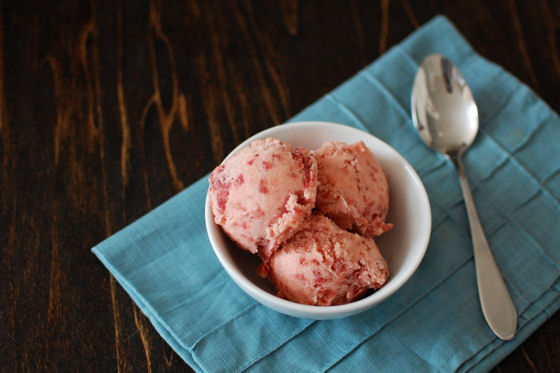 Strawberry and Beer Sorbet