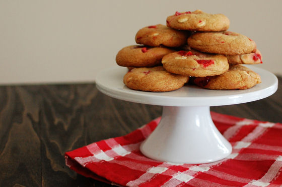 Maraschino Cherry White Chocolate Chip Cookies