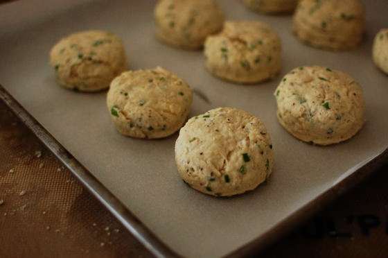 Cream Cheese and Chive Biscuits