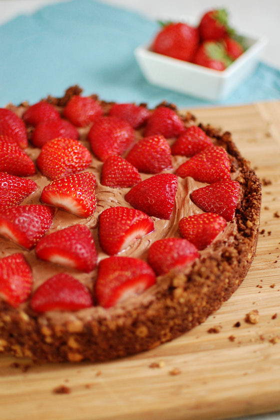 Chocolate Goat Cheese Mousse Tart