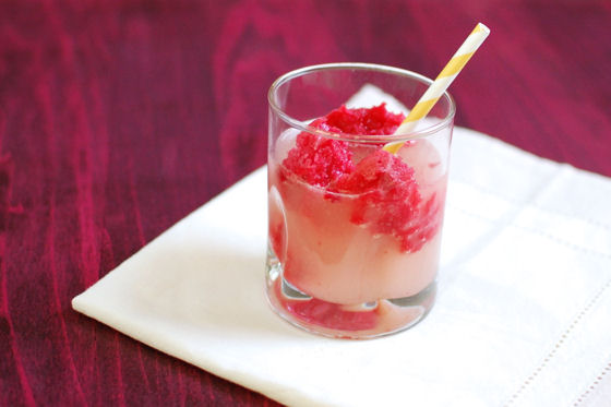 Raspberry Sorbet and Ginger Beer Floats