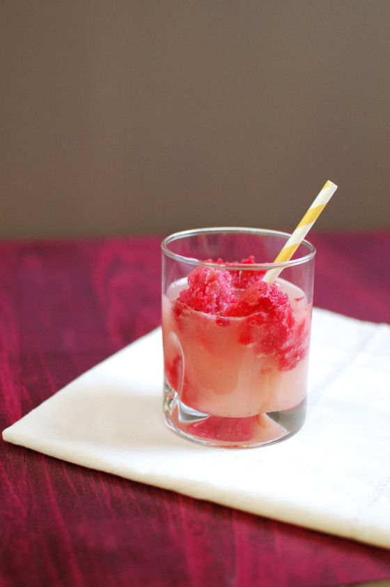 Raspberry Sorbet and Ginger Beer Floats