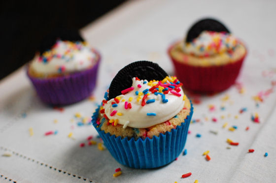 Funfetti Oreo Cupcakes