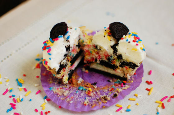 Funfetti Oreo Cupcakes