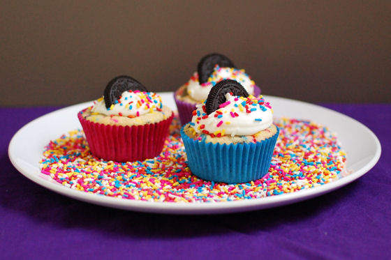 Funfetti Oreo Cupcakes