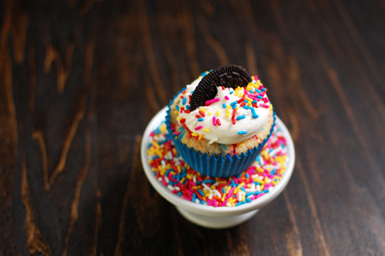 Funfetti Oreo Cupcakes