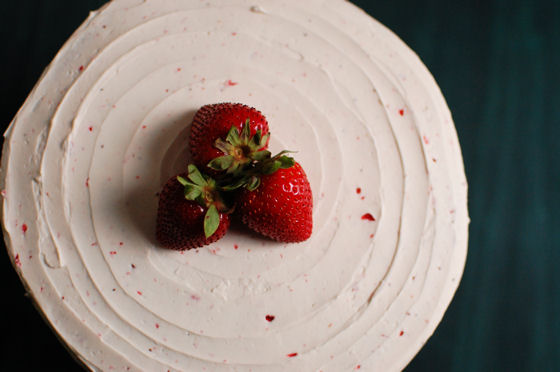 Strawberry Champagne Layer Cake
