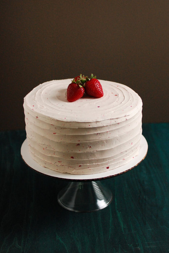 Strawberry Champagne Layer Cake