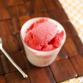 Strawberry Rhubarb Sorbet