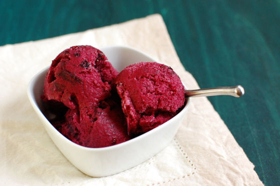 Blueberry Beer Sorbet