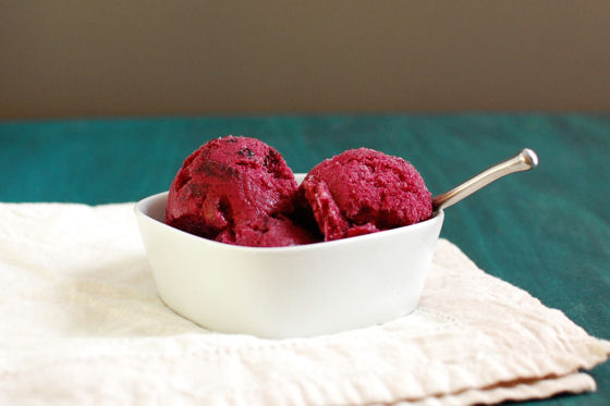 Blueberry Beer Sorbet