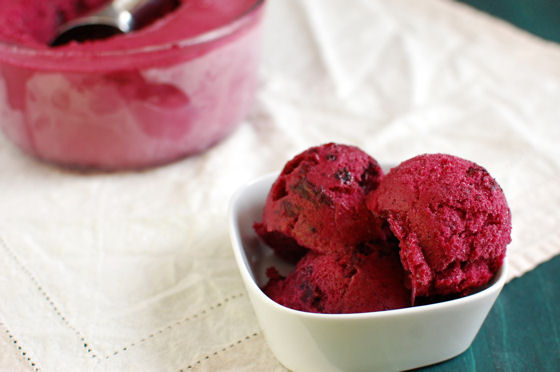 Blueberry Beer Sorbet