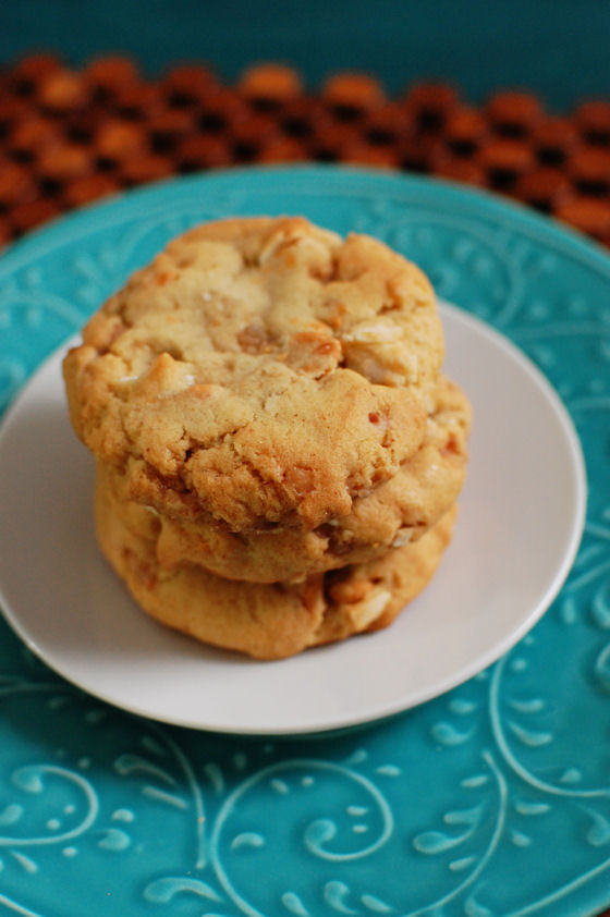 Butterscotch Coconut Toffee Cookies