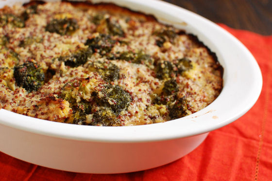 Cheesy Broccoli Quinoa Casserole