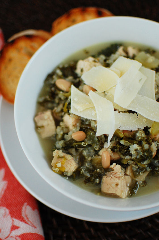 Kale, Chicken, and Quinoa Soup