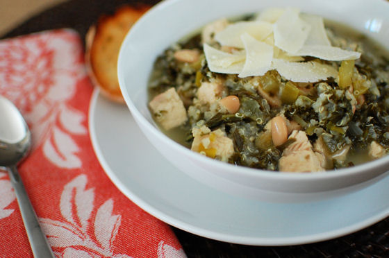 Kale, Chicken, and Quinoa Soup