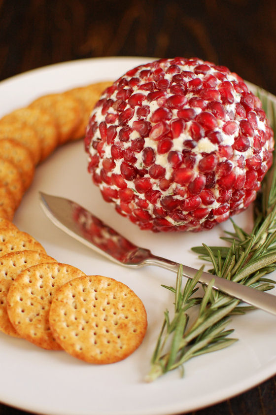 Pomegranate Rosemary Cheese Ball