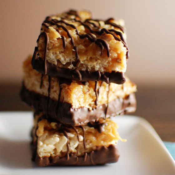 samoas-rice-krispies-treats