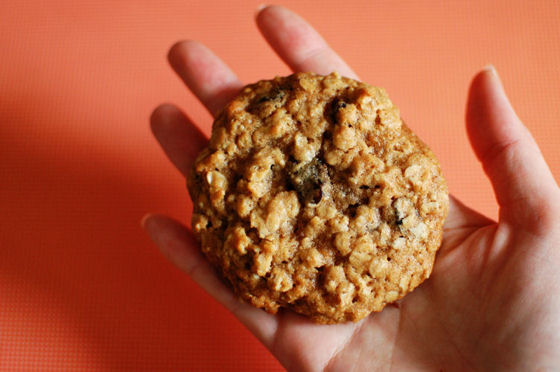 Thick and Chewy Oatmeal Raisin Cookies