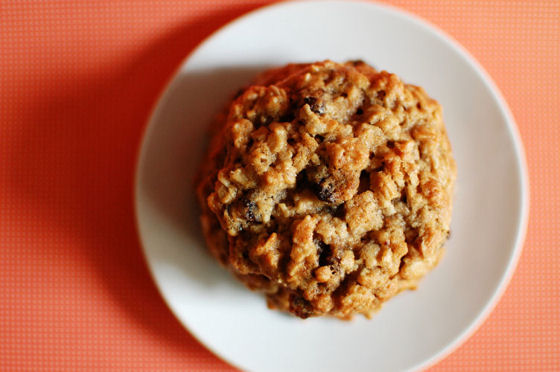 Thick and Chewy Oatmeal Raisin Cookies