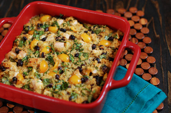 Mexican Chicken Quinoa Casserole