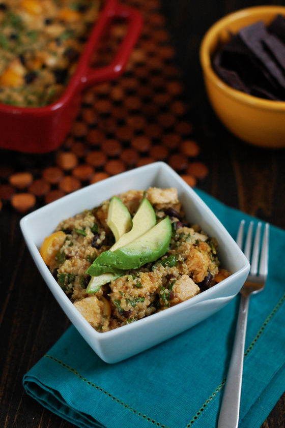 Mexican Chicken Quinoa Casserole